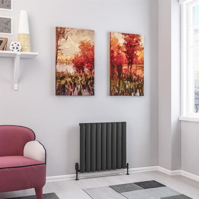 Eastbrook Kelmscott Aluminium Horizontal Designer Radiator - Matt Anthracite