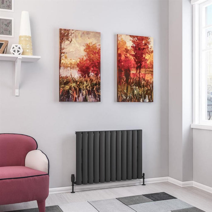 Eastbrook Kelmscott Aluminium Horizontal Designer Radiator - Matt Anthracite