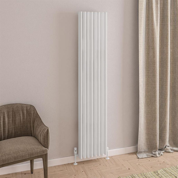 Eastbrook Witney Aluminium Vertical Designer Radiator - Matt White