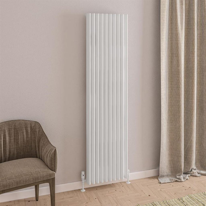 Eastbrook Witney Aluminium Vertical Designer Radiator - Matt White