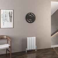 Eastbrook Malmesbury Aluminium Vertical Designer Radiator - Matt White