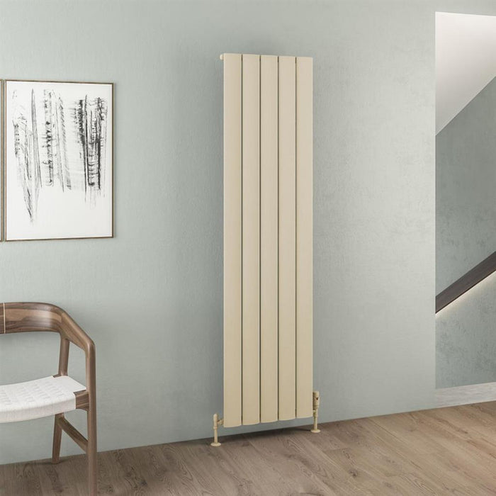 Eastbrook Malmesbury Aluminium Vertical Designer Radiator - Matt Cappuccino