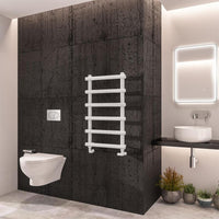 Eastbrook Marlow Vertical Designer Heated Towel Rail - Matt White