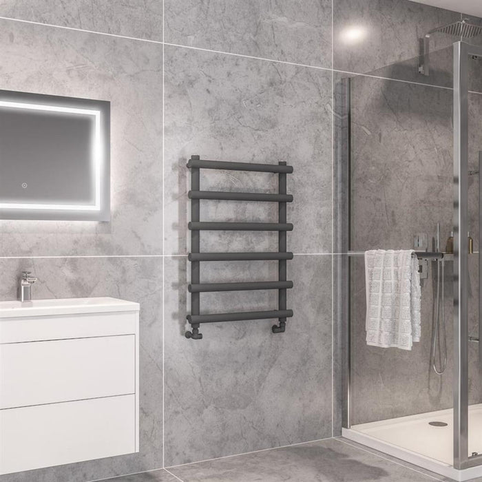 Eastbrook Marlow Vertical Designer Heated Towel Rail - Matt Anthracite