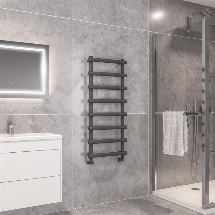 Eastbrook Marlow Vertical Designer Heated Towel Rail - Matt Anthracite