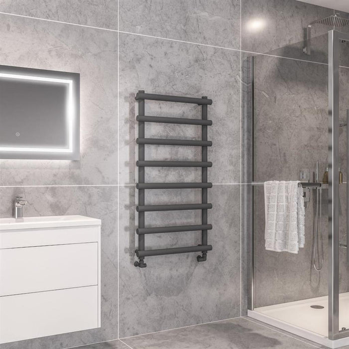 Eastbrook Marlow Vertical Designer Heated Towel Rail - Matt Anthracite