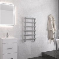 Eastbrook Marlow Vertical Designer Heated Towel Rail - Matt Grey