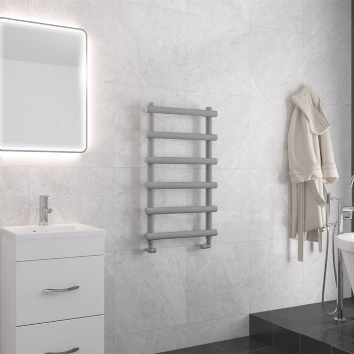 Eastbrook Marlow Vertical Designer Heated Towel Rail - Matt Grey