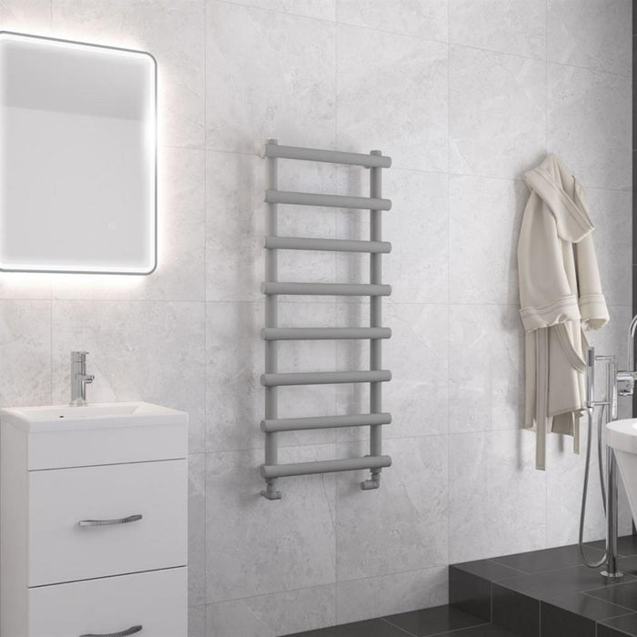 Eastbrook Marlow Vertical Designer Heated Towel Rail - Matt Grey