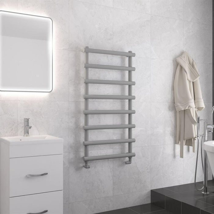 Eastbrook Marlow Vertical Designer Heated Towel Rail - Matt Grey
