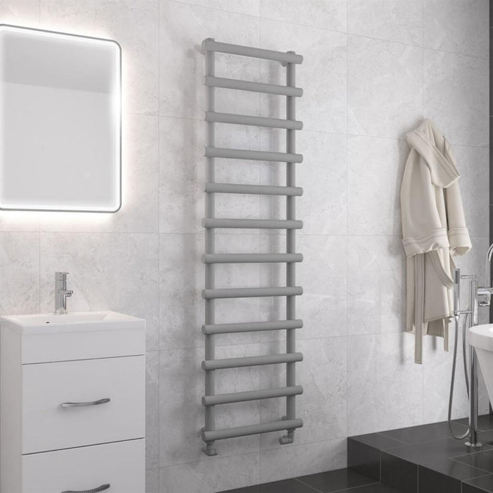Eastbrook Marlow Vertical Designer Heated Towel Rail - Matt Grey