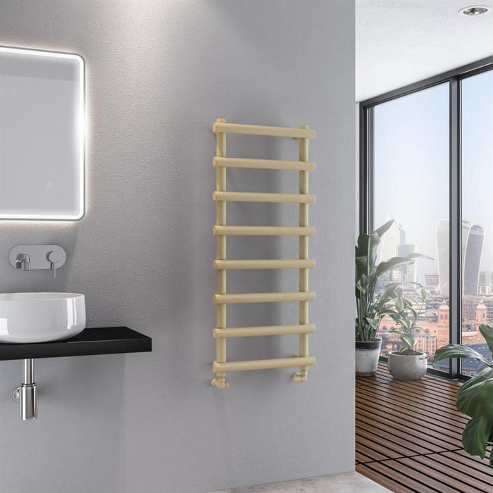 Eastbrook Marlow Vertical Designer Heated Towel Rail - Matt Cappuccino