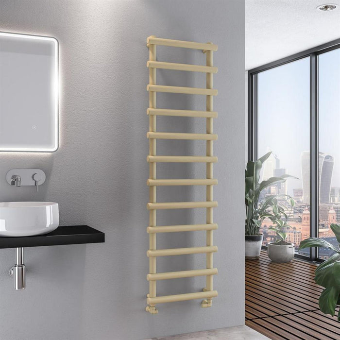 Eastbrook Marlow Vertical Designer Heated Towel Rail - Matt Cappuccino