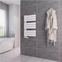 Eastbrook Helmsley Vertical Designer Heated Towel Rail - Matt White