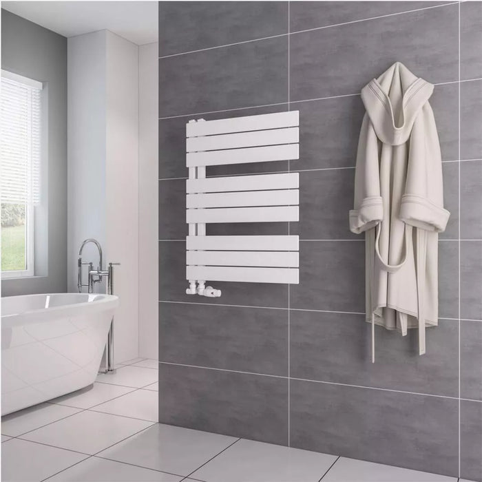 Eastbrook Helmsley Vertical Designer Heated Towel Rail - Matt White