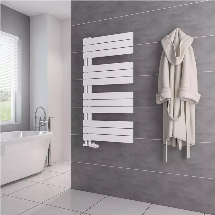 Eastbrook Helmsley Vertical Designer Heated Towel Rail - Matt White