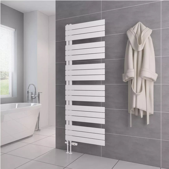 Eastbrook Helmsley Vertical Designer Heated Towel Rail - Matt White