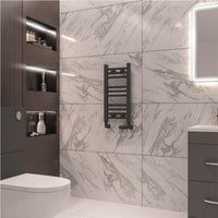 Eastbrook Wingrave Straight Heated Towel Rail - Matt Anthracite