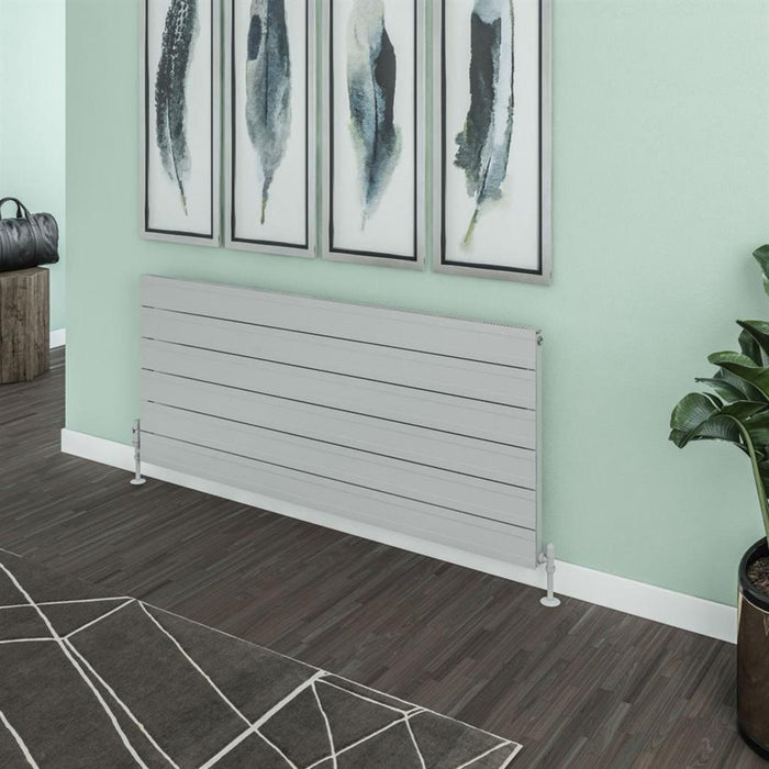 Eastbrook Berkeley Aluminium Horizontal Designer Radiator - Matt Grey