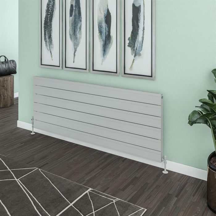 Eastbrook Berkeley Aluminium Horizontal Designer Radiator - Matt Grey