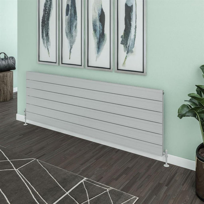 Eastbrook Berkeley Aluminium Horizontal Designer Radiator - Matt Grey