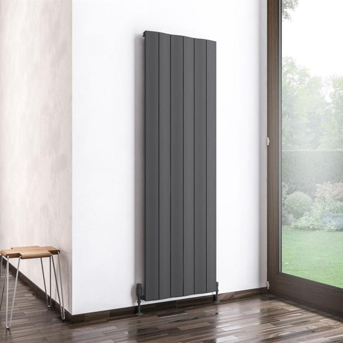 Eastbrook Fairford Aluminium Vertical Designer Radiator - Matt Anthracite