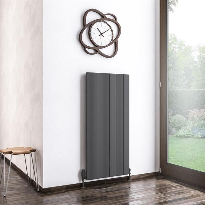 Eastbrook Fairford Aluminium Vertical Designer Radiator - Matt Anthracite