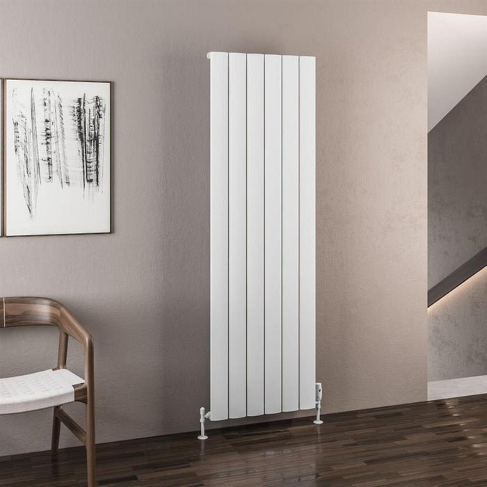 Eastbrook Malmesbury Aluminium Vertical Designer Radiator - Matt White