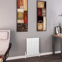Eastbrook Charlton Aluminium Vertical Designer Radiator - Matt White