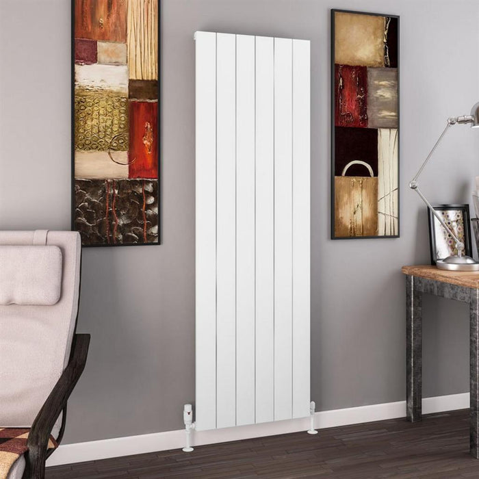Eastbrook Charlton Aluminium Vertical Designer Radiator - Matt White