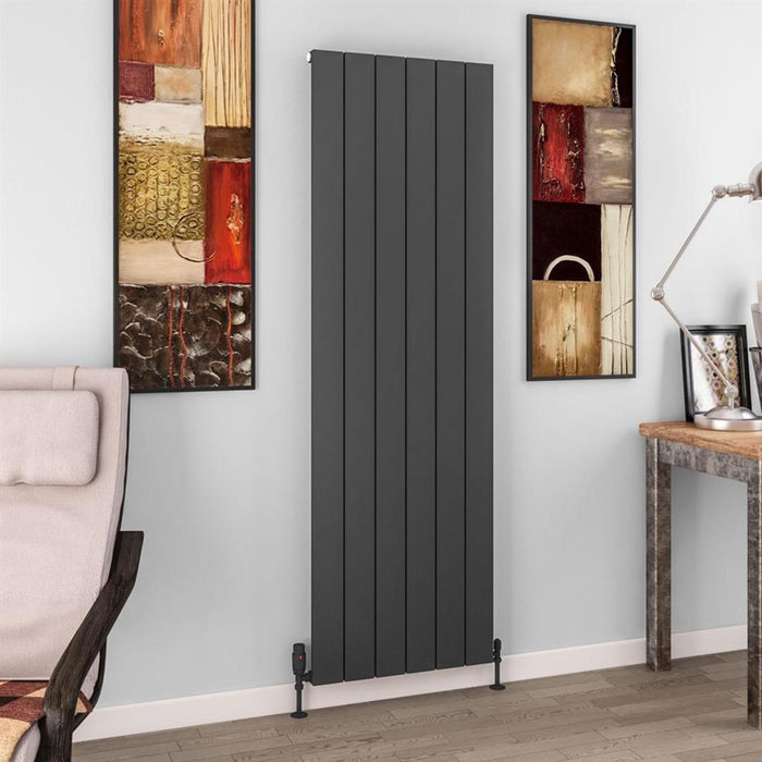 Eastbrook Charlton Aluminium Vertical Designer Radiator - Matt Anthracite