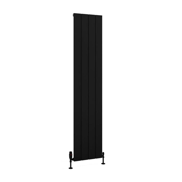 Eastbrook Charlton Aluminium Vertical Designer Radiator - Matt Black