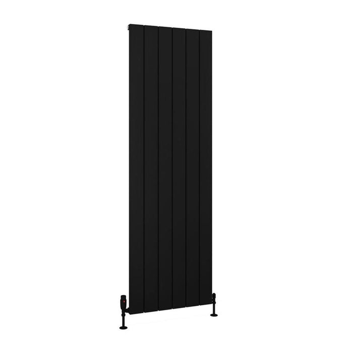 Eastbrook Charlton Aluminium Vertical Designer Radiator - Matt Black