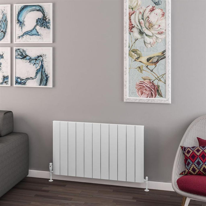 Eastbrook Withington Aluminium Horizontal Designer Radiator - Matt White