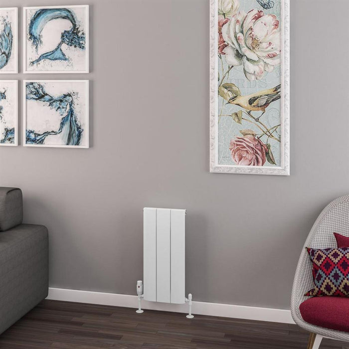 Eastbrook Withington Aluminium Vertical Designer Radiator - Matt White