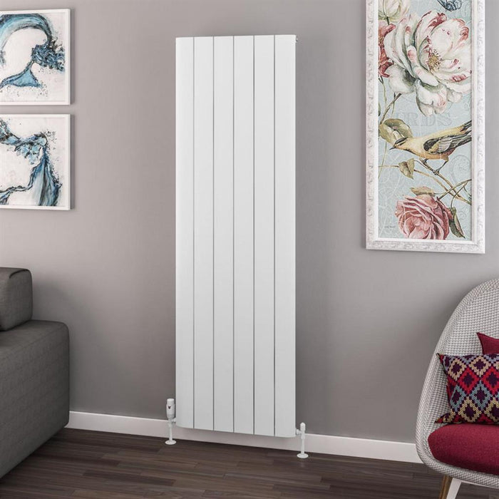 Eastbrook Withington Aluminium Vertical Designer Radiator - Matt White