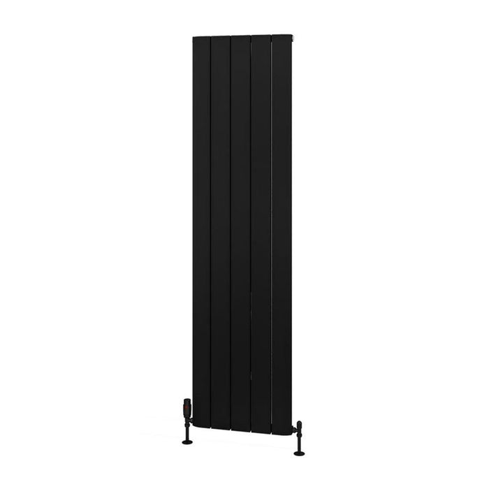 Eastbrook Withington Aluminium Vertical Designer Radiator - Matt Black