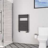 Eastbrook Deddington Vertical Designer Heated Towel Rail - Matt Anthracite