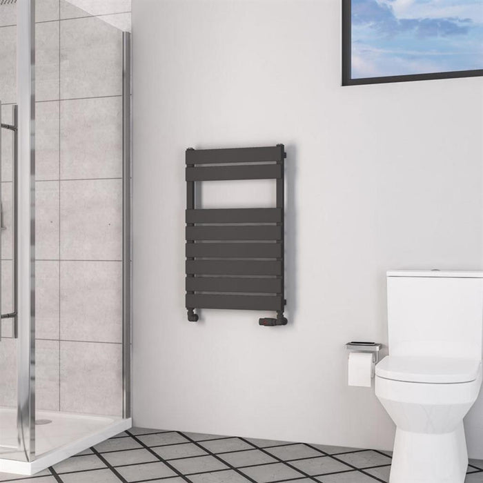 Eastbrook Deddington Vertical Designer Heated Towel Rail - Matt Anthracite