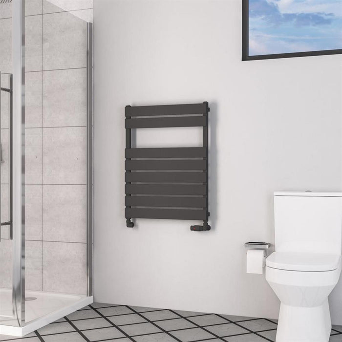 Eastbrook Deddington Vertical Designer Heated Towel Rail - Matt Anthracite