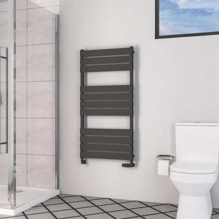 Eastbrook Deddington Vertical Designer Heated Towel Rail - Matt Anthracite