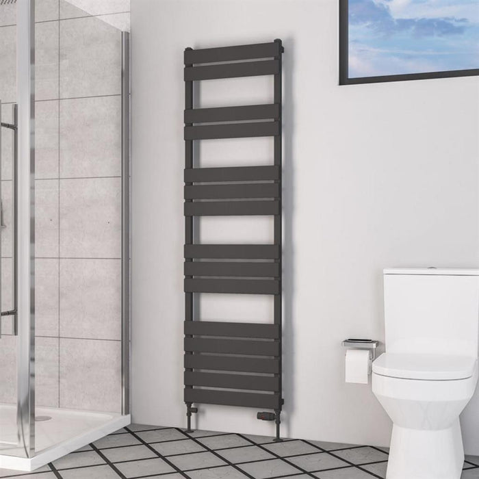Eastbrook Deddington Vertical Designer Heated Towel Rail - Matt Anthracite