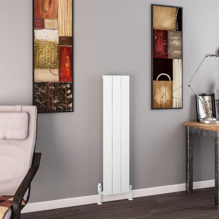 Eastbrook Charlton Aluminium Vertical Designer Radiator - Matt White