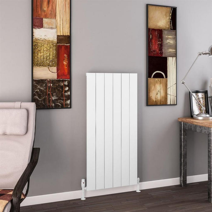 Eastbrook Charlton Aluminium Vertical Designer Radiator - Matt White