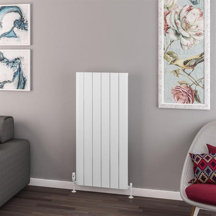 Eastbrook Withington Aluminium Vertical Designer Radiator - Matt White