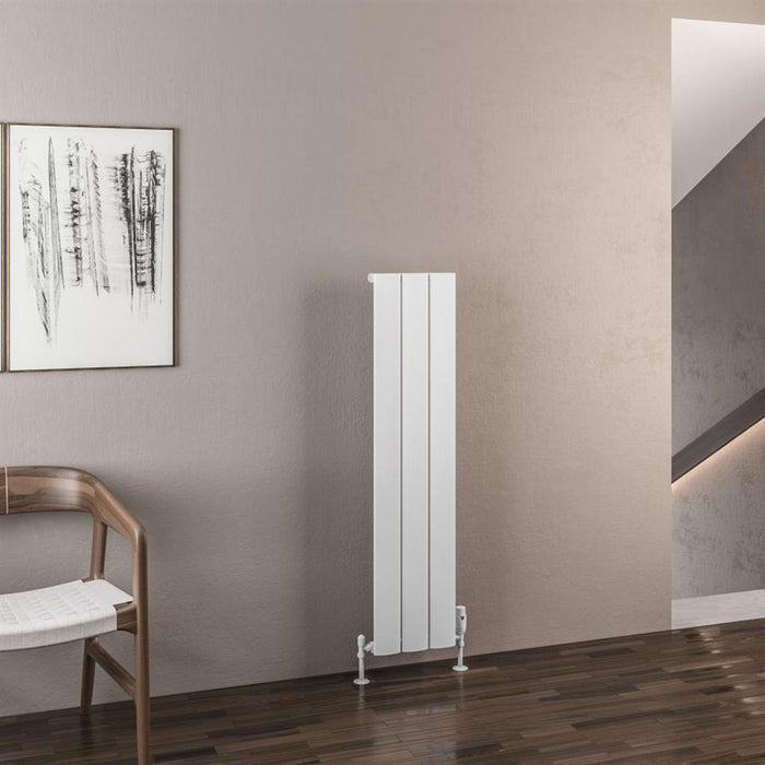 Eastbrook Malmesbury Aluminium Vertical Designer Radiator - Matt White