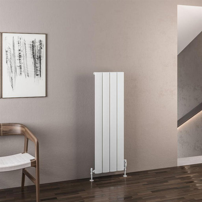Eastbrook Malmesbury Aluminium Vertical Designer Radiator - Matt White
