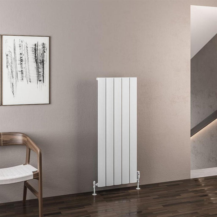 Eastbrook Malmesbury Aluminium Vertical Designer Radiator - Matt White
