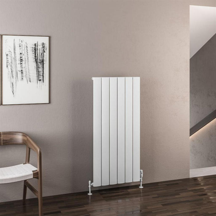 Eastbrook Malmesbury Aluminium Vertical Designer Radiator - Matt White