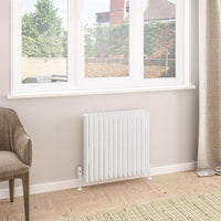 Eastbrook Witney Horizontal Aluminium Designer Radiator - Matt White